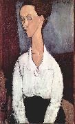 Amedeo Modigliani Portrat der Lunia Czechowska mit weiber Bluse painting